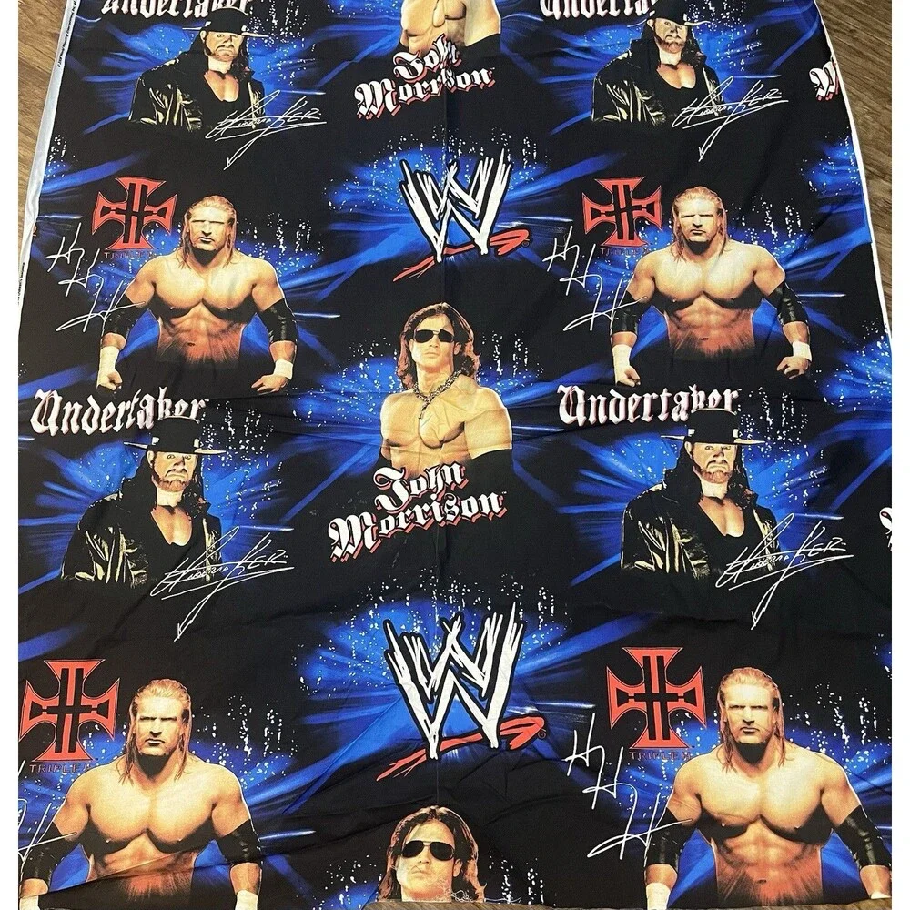 World Wrestling WWE Fabric Undertaker John Morrison Triple H 4 Yards 2008